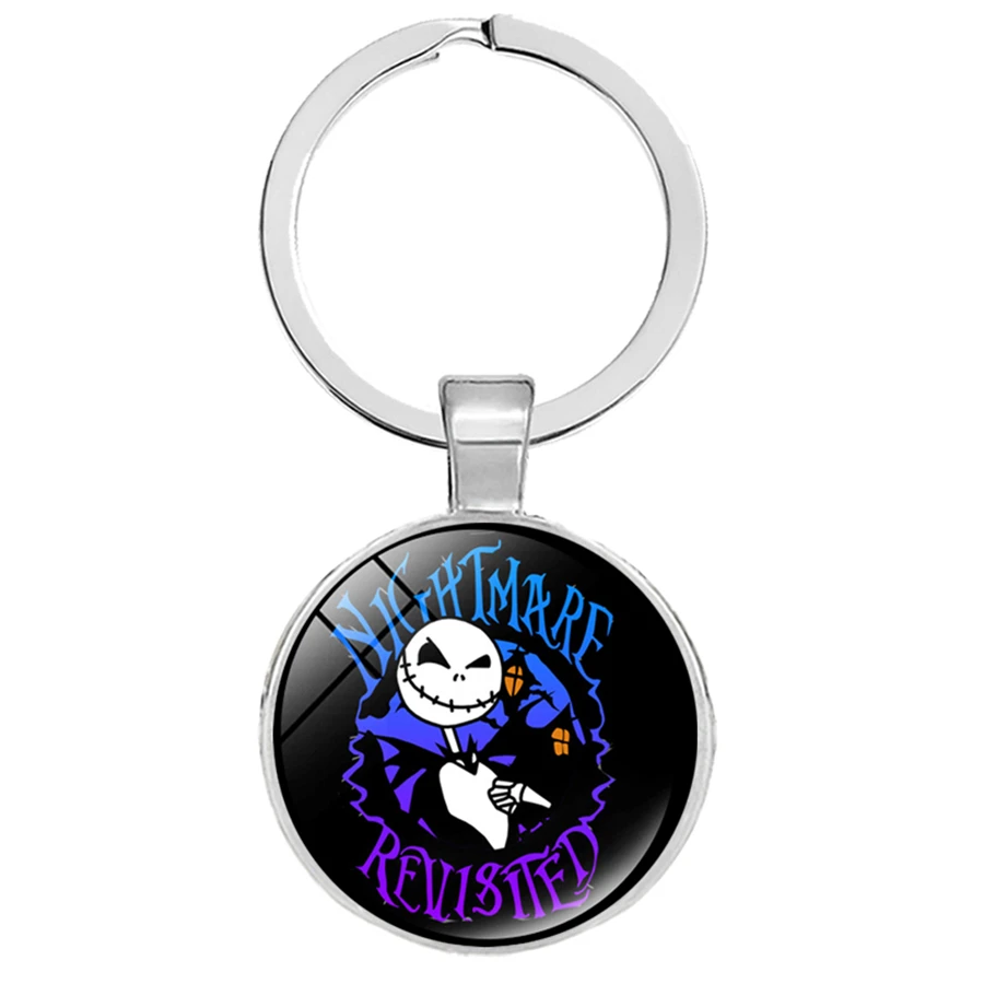 Кошмар перед Рождеством брелки Джек Скеллингтон и Салли мультфильм кулон