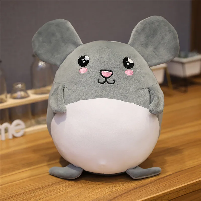 1 шт., 25 см, новинка, Kawaii, серая крыса, плюшевая игрушка, плюшевые игрушки для девочек, детские игрушки для мальчиков, kawaii, кукла мышка, детские рождественские подарки