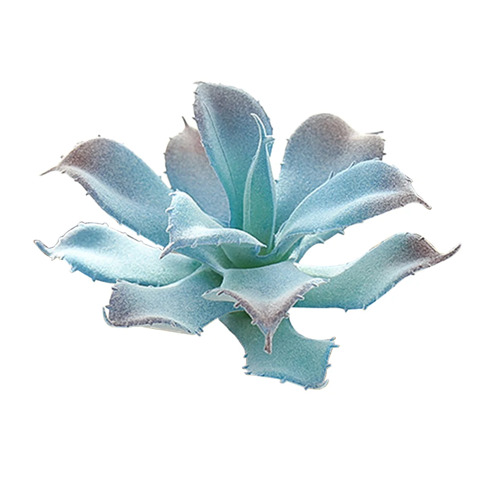 

Artificial Succulent Plants Fake Succulents Faux Realistic Small Flocking Plants Decoration for Garden Home Office Style1