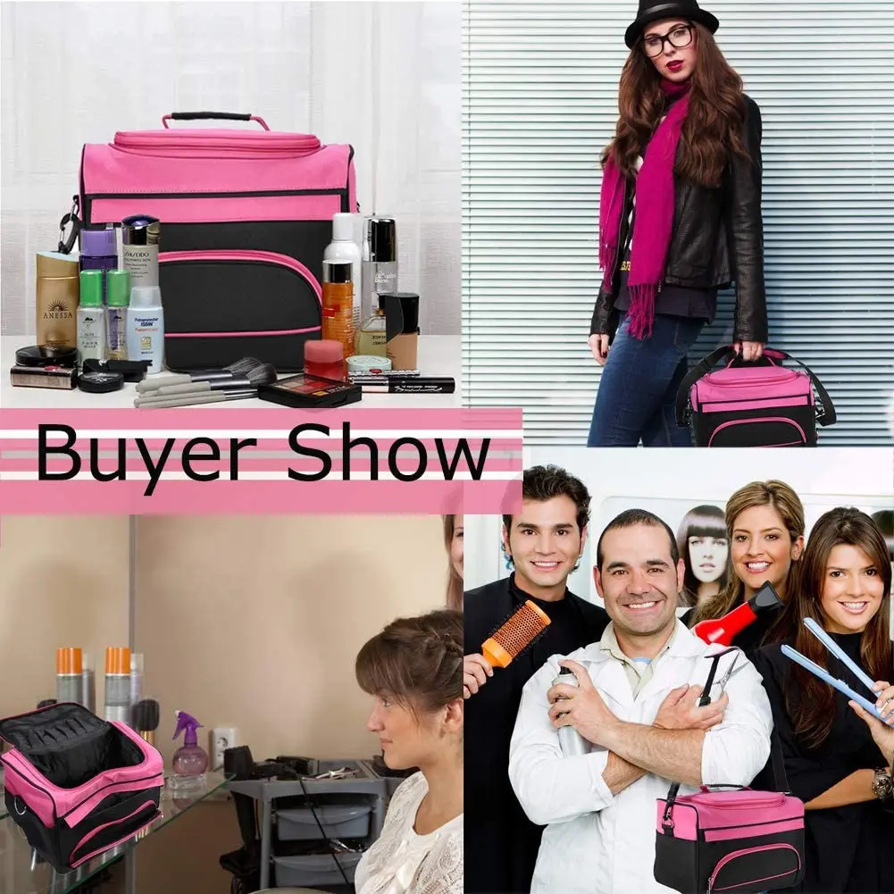 

Hairdressing Bag Scissor Bag Large Capacity Hair Stylist Cosmetic Organizer Grooming Toiletry Travel Bag Makeup Case