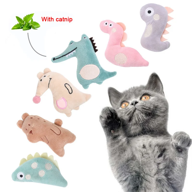 Игрушка для кошек, мини-кошка, игрушки С Кошачьей Мятой, забавные игрушки для кошек, зубы, игрушки для домашних животных, котята, жевательная ...