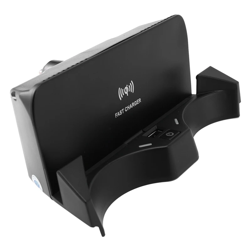 

Car 15W Qi Wireless Charger Panel Fast Charging Phone Holder Pad for -BMW F48 X1 F39 X2 2020-2021