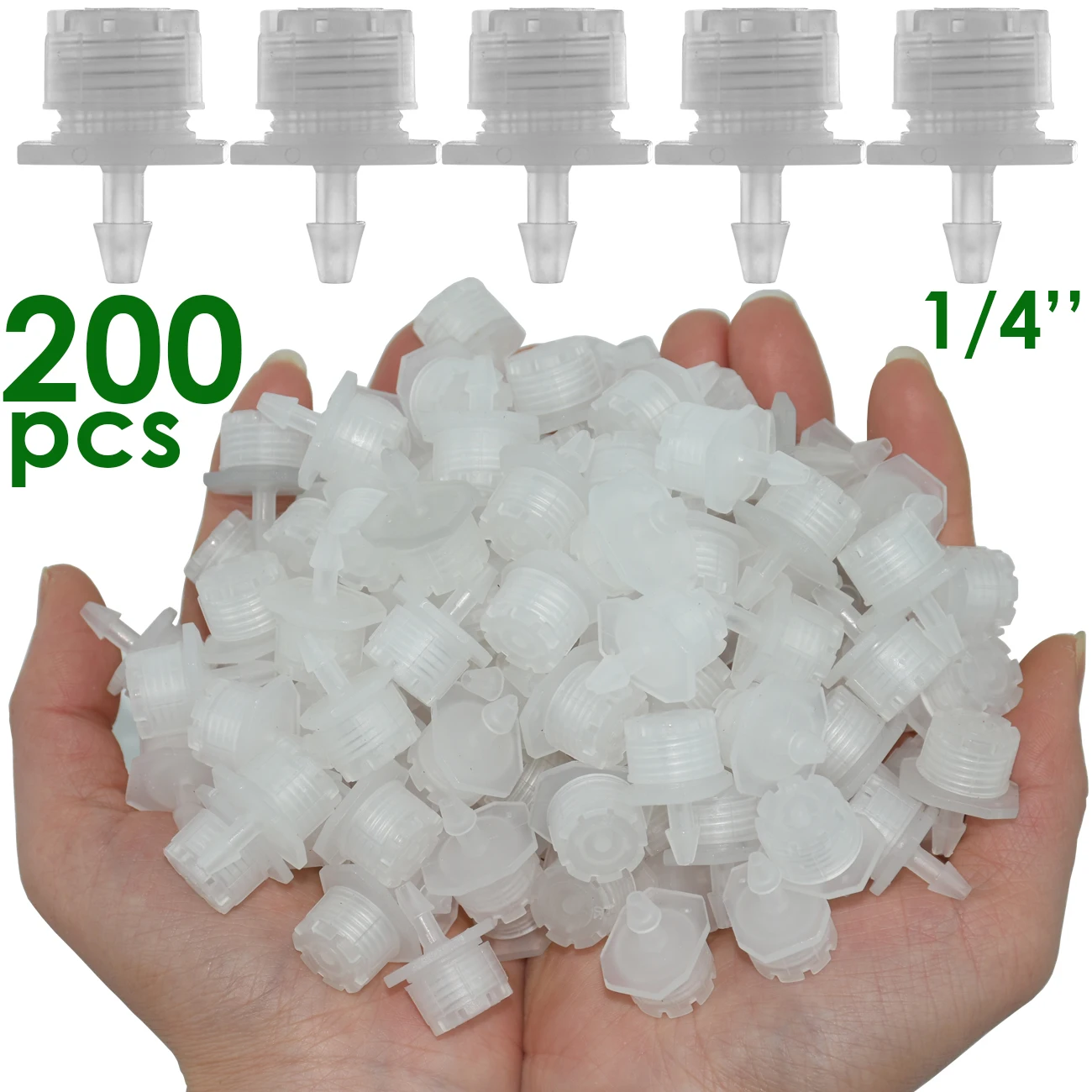 KESLA 30-800X Garten 4/7MM Einstellbare Mikrodüse Tropfbewässerungssystem 1/4'' Bewässerungssprinkler Anti-Verstopfung Emitter Tropfer – Detail 8