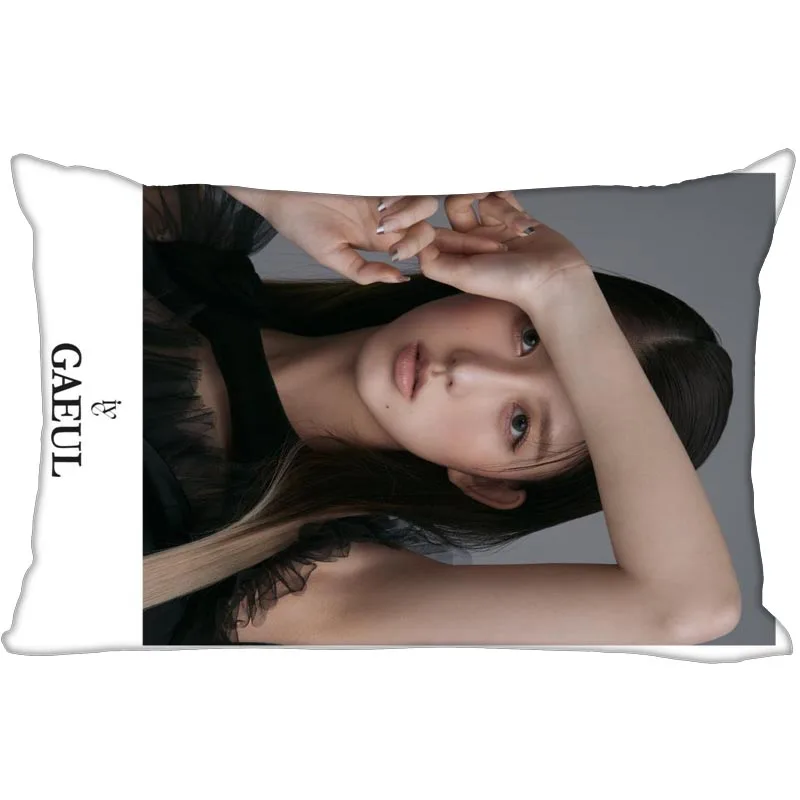 

IVE Pillow Cover Bedroom Home Office Decorative Pillowcase Rectangle Zipper Pillow Cases Satin Soft No Fade 1009