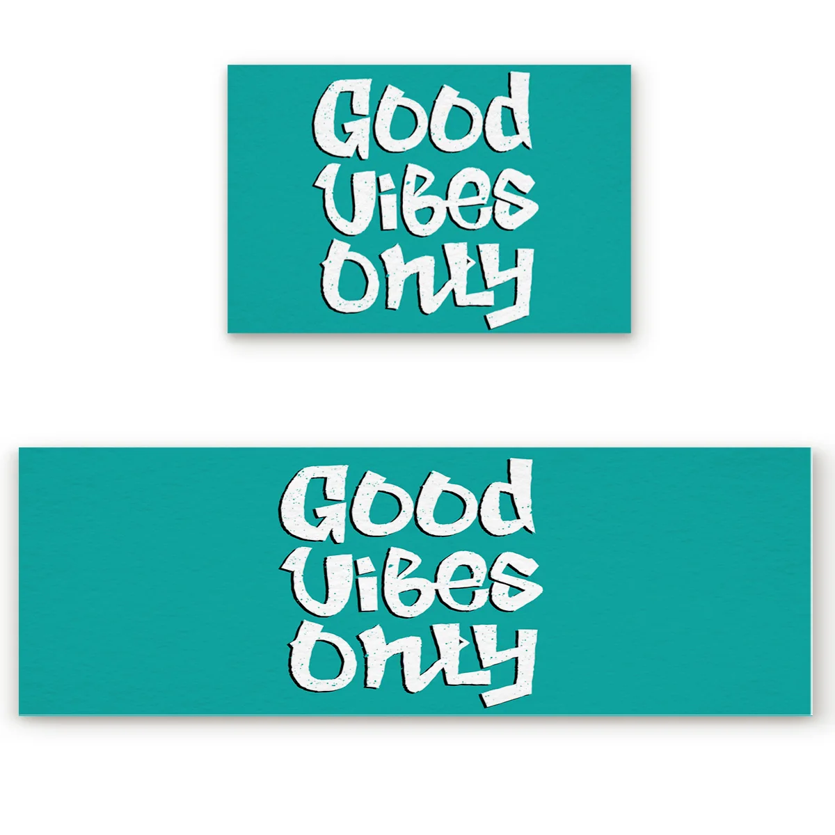 Street Style Good Vibes Only 2 Piece Mat For Kitchen Under A Pet Water Food Bowl Doormats Entrance Way Bathroom Accessories | Дом и сад