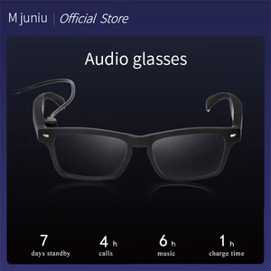 ky smart wireless headphones bluetooth headset glasses sports anti blu ray earphones built in speaker not bone conduction free global shipping