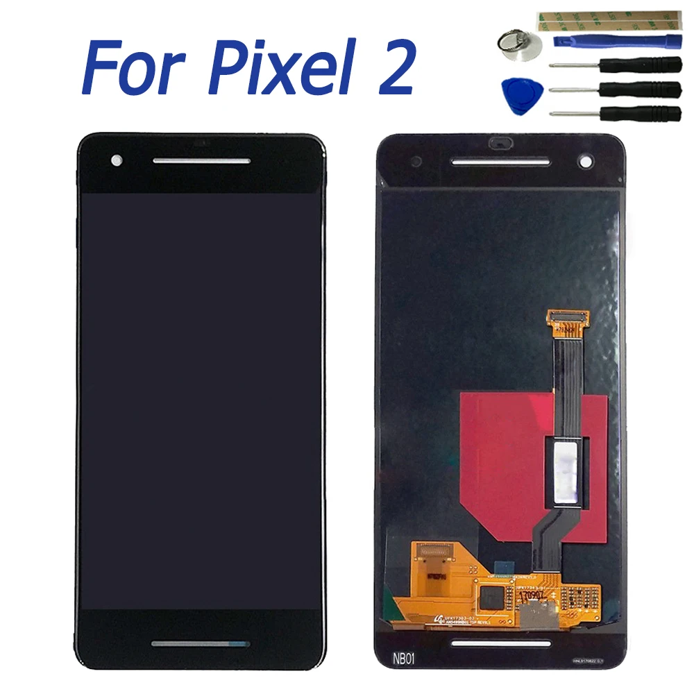 5 0 ''lcd для Google Pixel 2 lcd дисплей кодирующий преобразователь сенсорного экрана в