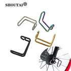 4 цвета велосипед титановый сплав переднее колесо E крюк E пряжка для Бромптона Складная колесная Пряжка запчасти для велосипеда