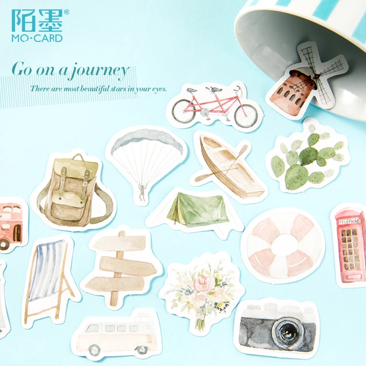 Отправляйтесь в путешествие 46 шт./DIY стиль милые Креативные забавные наклейки