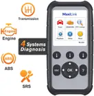 Autel MaxiLink ML629 Улучшенный CAN OBD2 сканер с ABS SRS Диагностика двигателя коробки передач автоматический VIN сканер отключение света