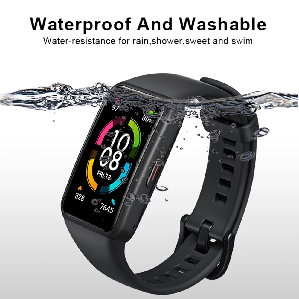 Replacement Watch Band For Huawei Band 6 Silicone Smart Band For Honor Band 6 Strap Correa Wristband Bracelet