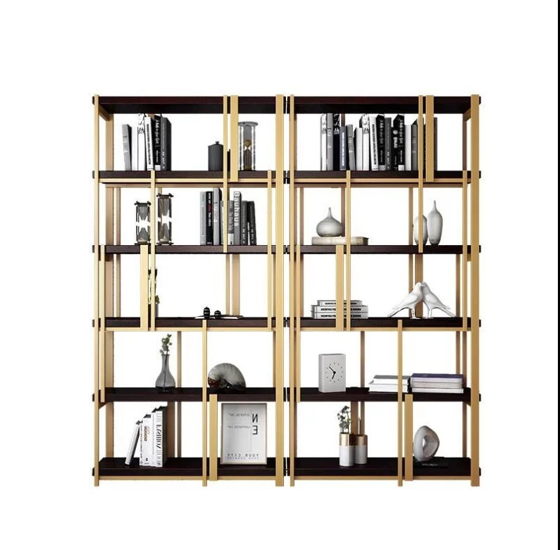 

Nordic living room porch rack wrought iron creative floor partition display rack net red bookshelf decoration storage multi-laye