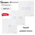 Умные переключатели SONOFF T0 TX, беспроводные переключатели Wi-Fi с 123 бандами, для системы автоматизации умного дома Alexa Google Home, ЕС, Великобритания, США