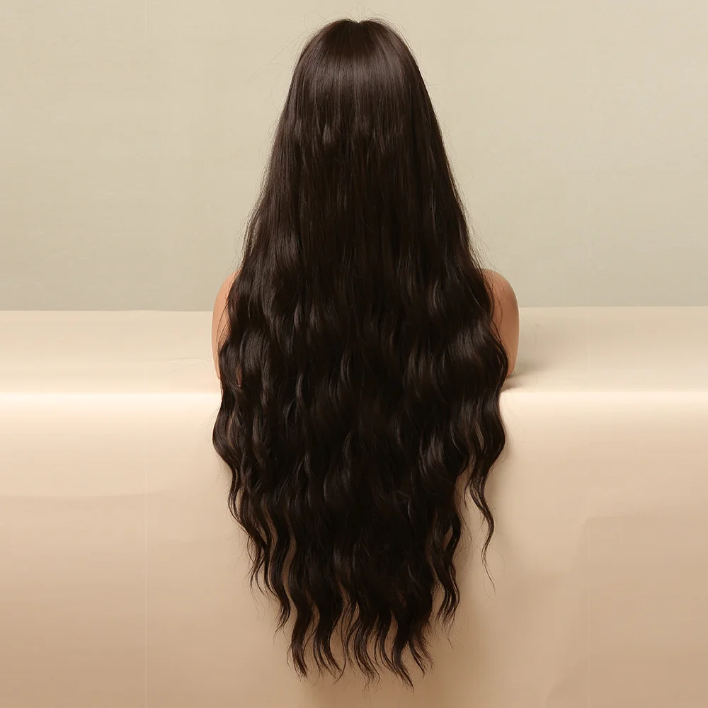 Gemma-Женский синтетический парик искусственные волосы обруч черный