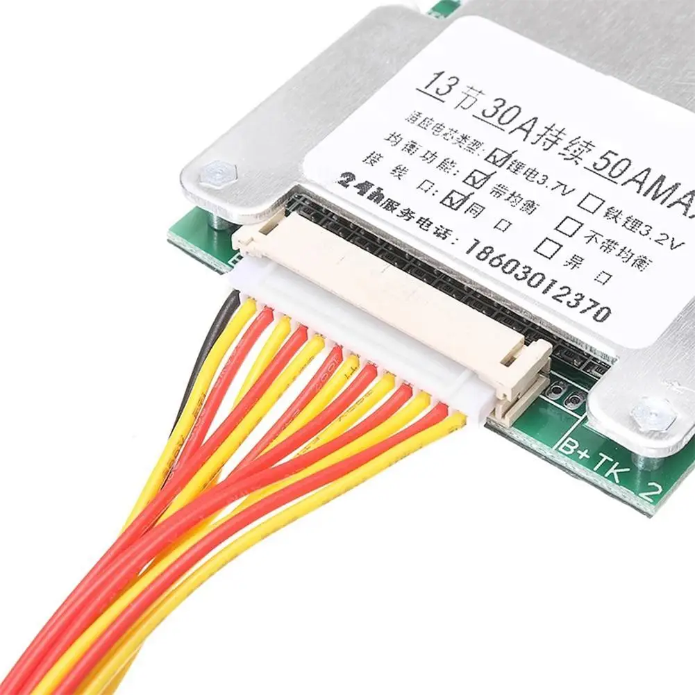 Блок литий-ионных батарей 13S 48 в 40 А 18650 защитная плата BMS PCB эквалайзер прочная
