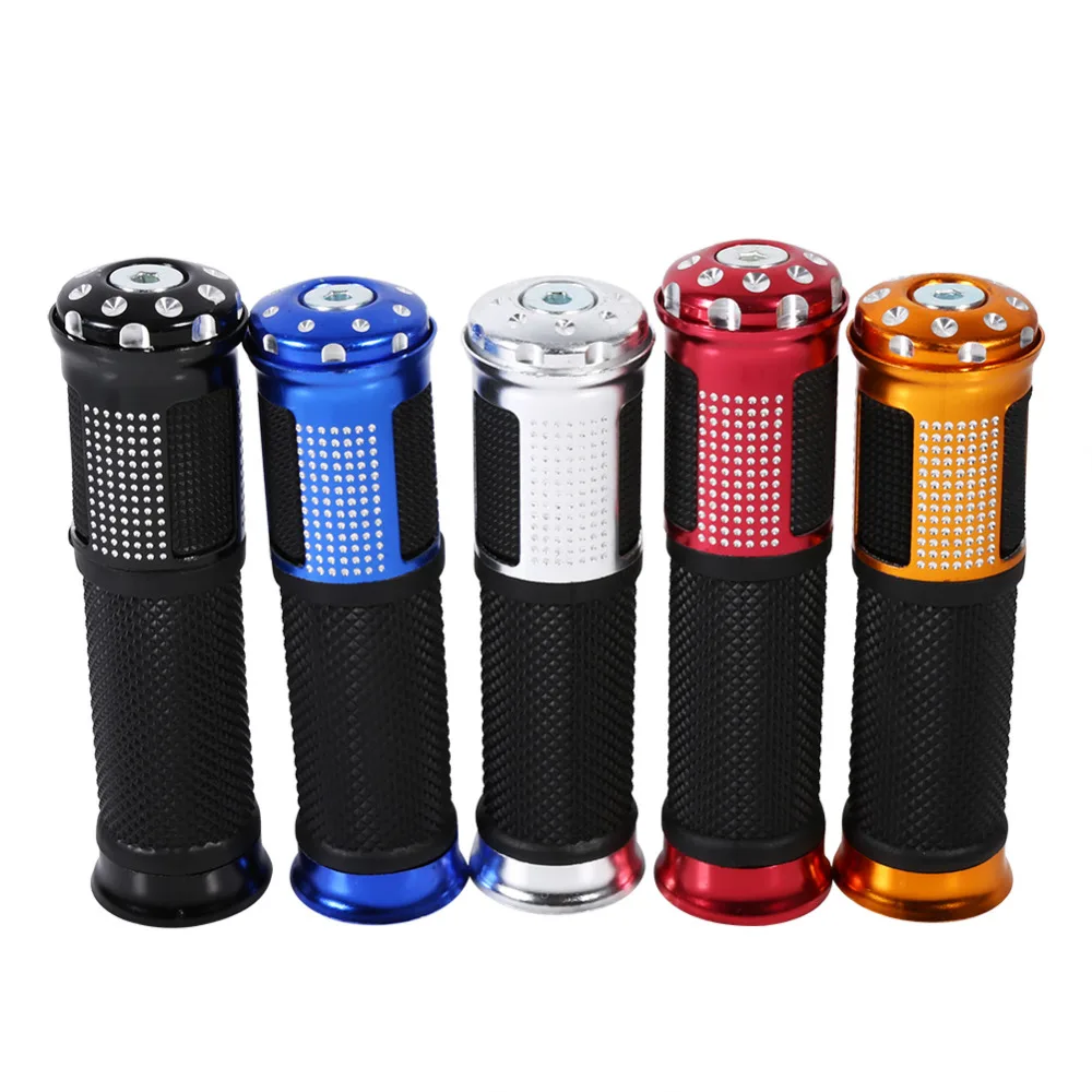 1 пара алюминиевые резиновые ручки для мотоцикла и велосипеда 7/8 дюйма |