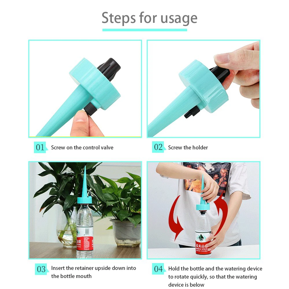 

12Pcs Garden Plant Watering Device Self-Watering Kits System Indoor Houseplant Automatic Plant Waterers Drip Irrigation