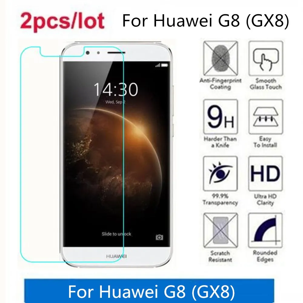 Закаленное стекло для Huawei G8 (GX8) 2.5D Premium Защитная пленка экрана GX8|Защитные стёкла и