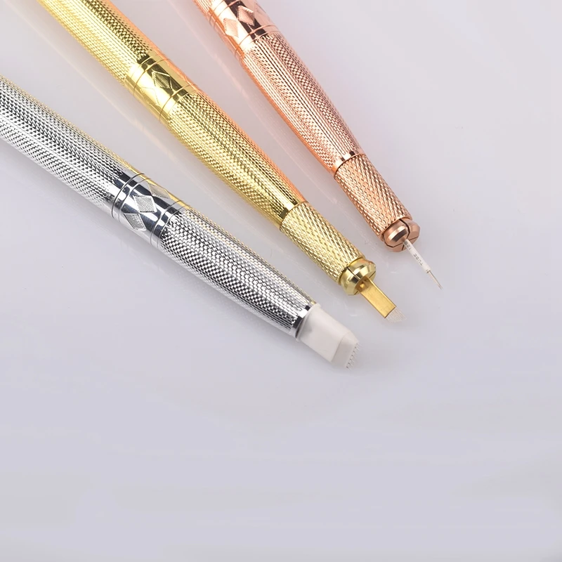 Manual Eyebrow Tattoo Pen Microblading Permanent 3D Lip Embroidery Munsu Tebori With Crystal Diamond | Красота и здоровье