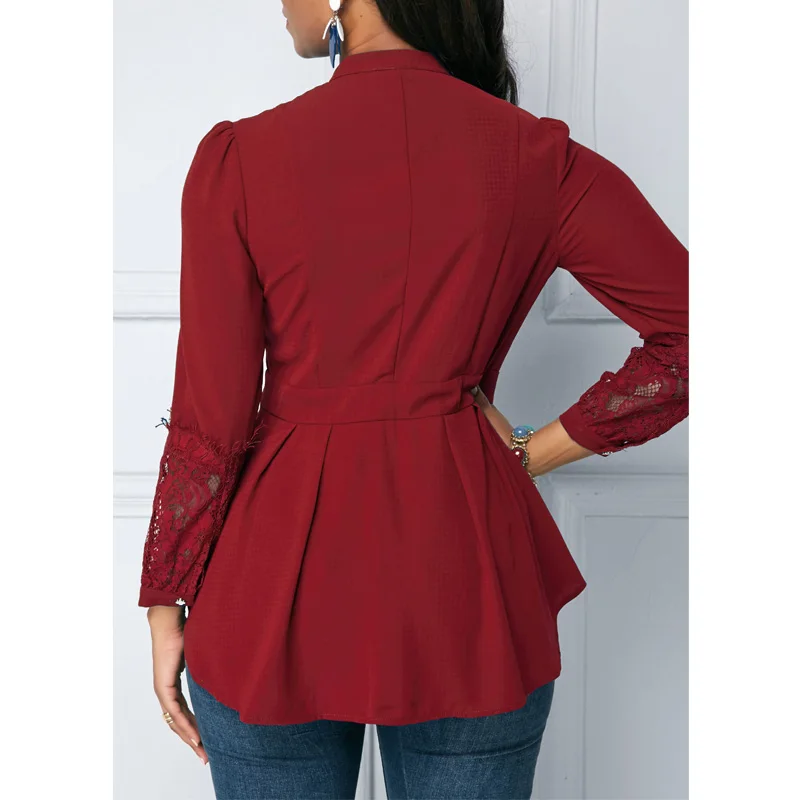 Новые Модные Винтажные элегантные женские рубашки блузки весна осень с длинным