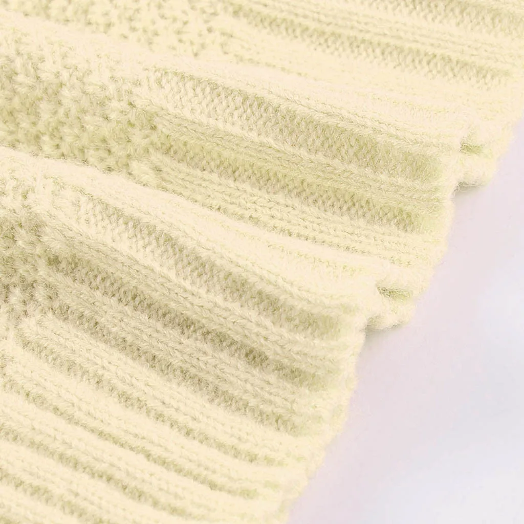 Новинка 2019 элегантный женский топ с длинным рукавом и круглым вырезом свитер