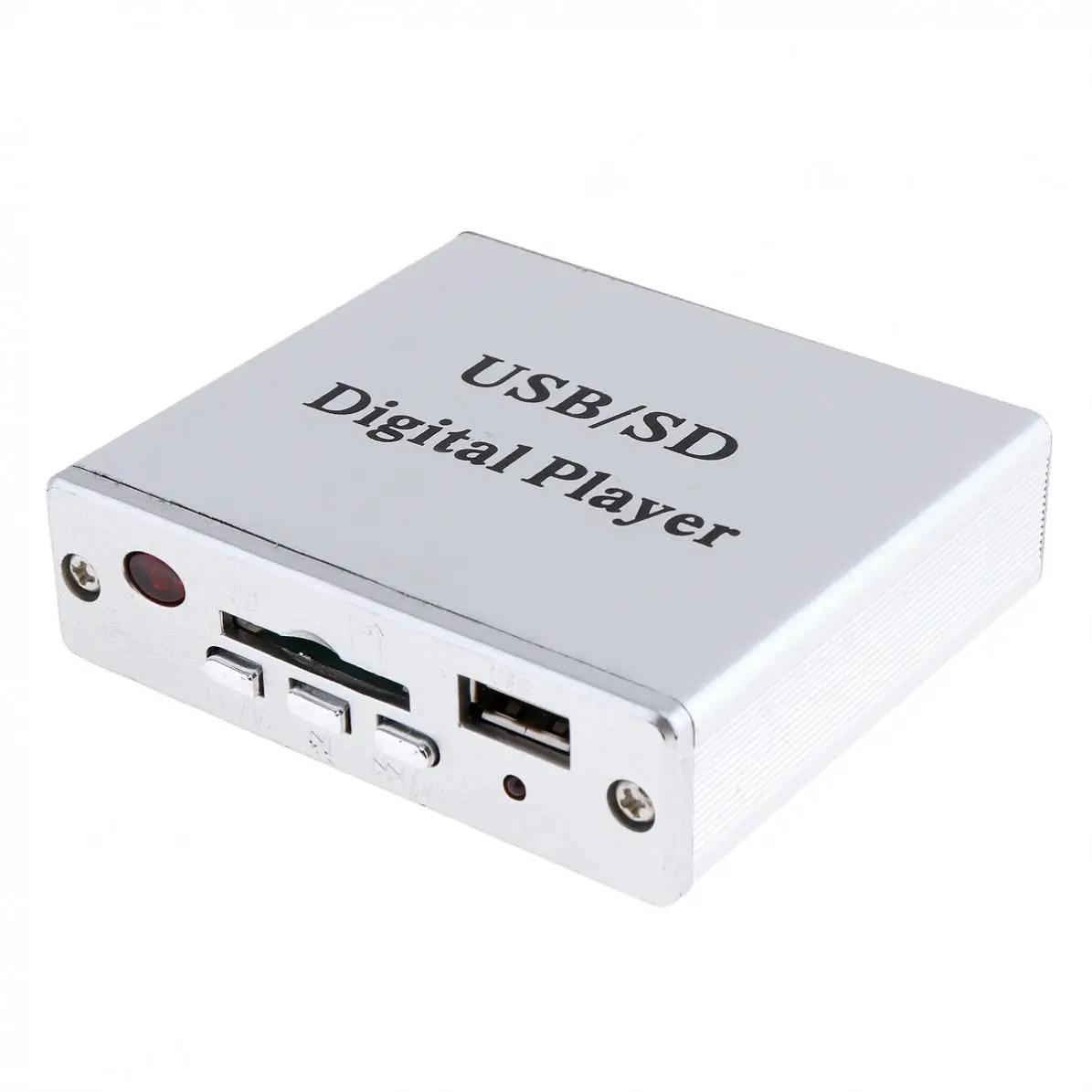 Легкий Алюминий сплав Мощность Усилитель 2 Каналы MP3 SD USB аудио плееров ридер