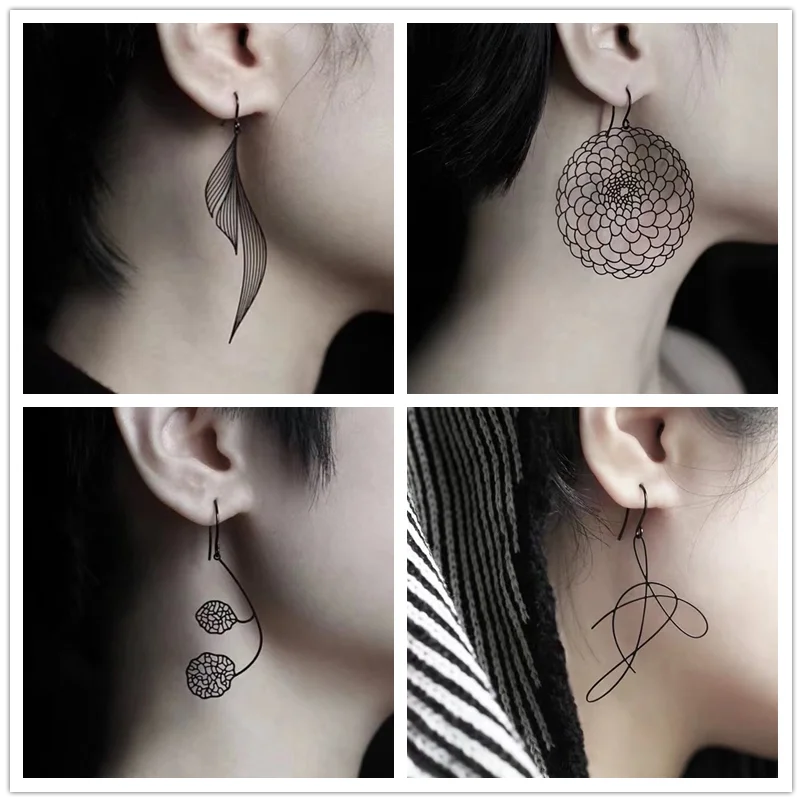 Модные простые серьги-гвоздики OUFEI 2020 для женщин золотого цвета геометрические