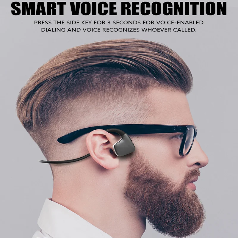 

Bone conduction bluetooth headset sports headset bone induction hanging ear headset waterproof noise reduction headset R9