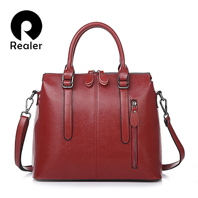 Сумка тоут женская кожаная с верхней ручкой в стиле ретро| |