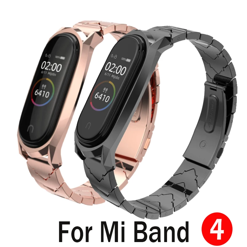 Металлический ремешок Mijobs для браслета Mi Band 4 металлический сменный Браслет из