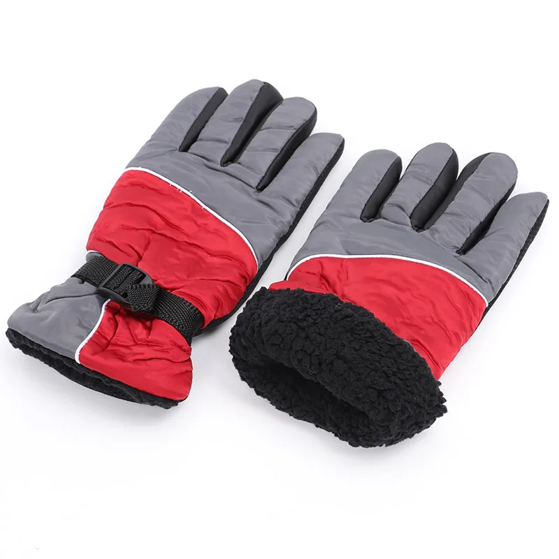 2019 мужские зимние перчатки теплые Нескользящие утолщенные полный размер пальцев