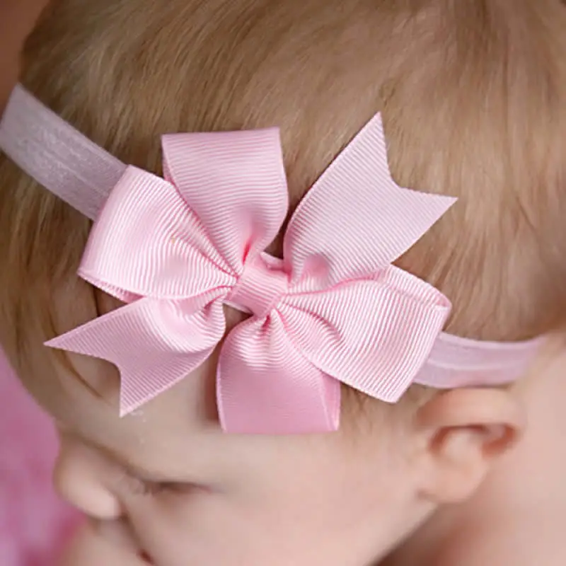 Baby dovetail tire hairwear princess bowknet children Christmas ribbon bow hair first headband | Детская одежда и обувь