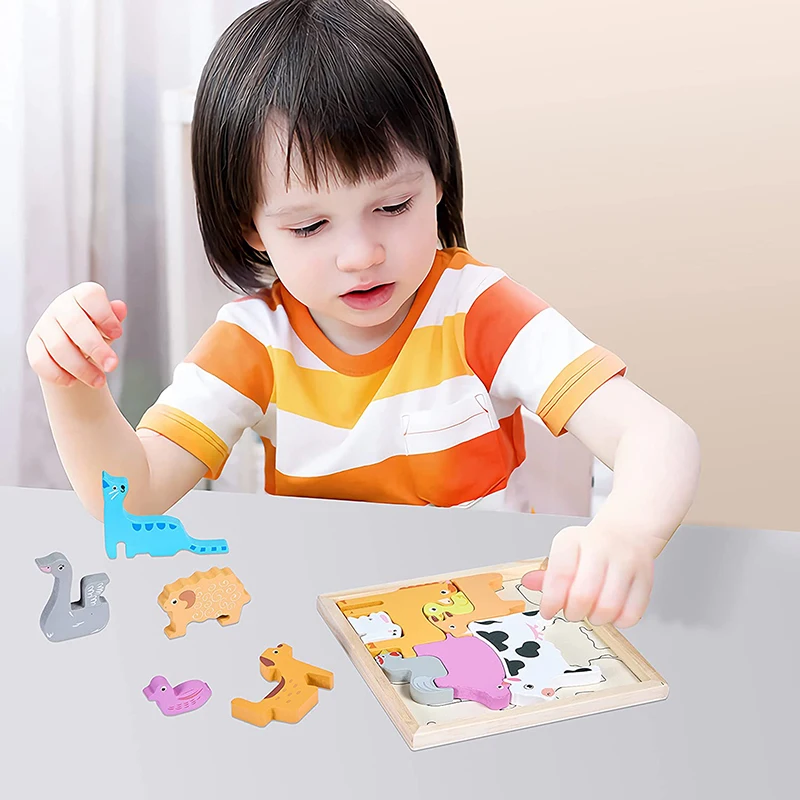 

Kid 3d Three-dimensional Puzzle Animal Creative Theme Building Blocks Benefit Intelligence Early Education Toys Kindergarten