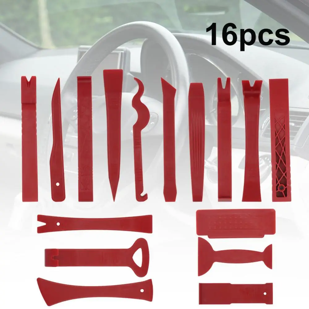 

16Pcs Auto Car Audio Radio Door Trim Panel Repair Remover Pry Bar Tools Kit