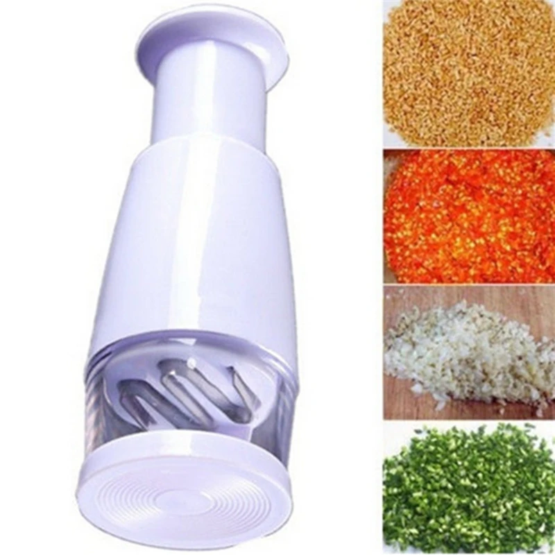 Multi-function Manual Onion Chopper Garlic Crusher Pressing Food Cutter White Vegetable Slicer Peeler Mincer Kitchen Tools Items