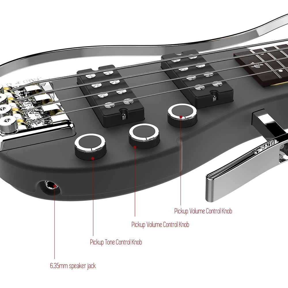 ALP RG 101AX Профессиональный складной Безголовый Путешествия Электрический бас