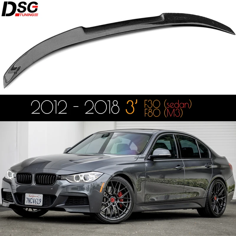 

M4-look Carbon Fiber Spoiler Car Wing Spoiler for BMW 3 Series Sedan F80 M3 & F30 2012 - 2018