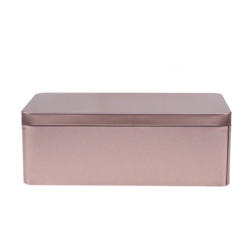 

Rectangle Iron Tea Box Metal Tin Jars Cookies Case Sundries Storage Boxes Portable Biscuit Container Candy Chocolate Organizer