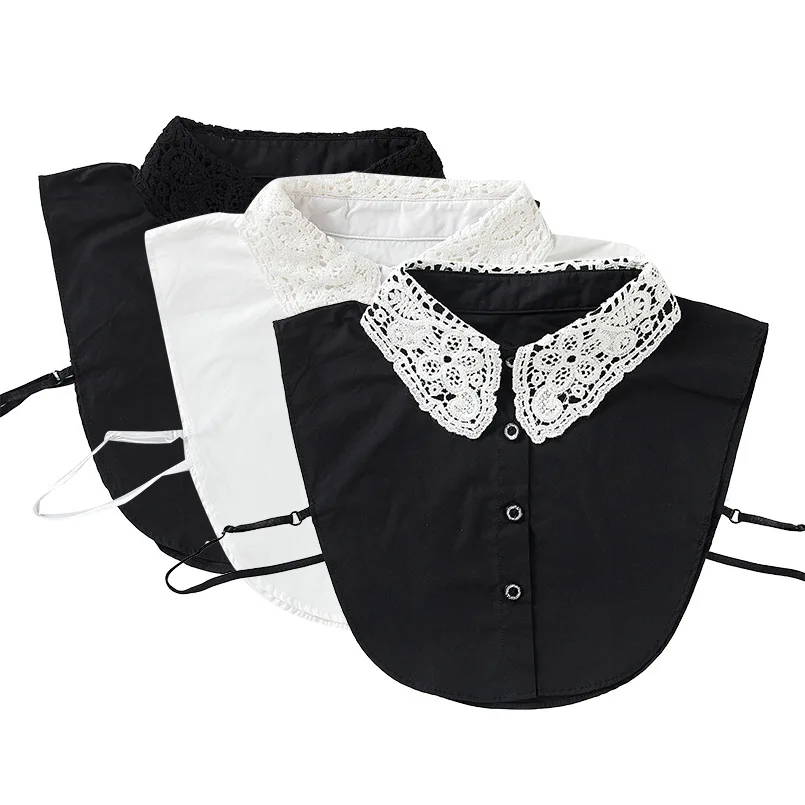 

Shirt Collar with Lace False Female Shirt Detachable Collar White Shirts New Free Shipping
