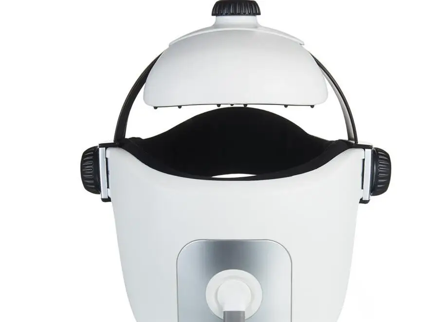 安い ヘッドアイ 2 1 でストレスを解消促進睡眠音楽マッサージヘルメット自動赤外線圧力ヘッドマッサージ