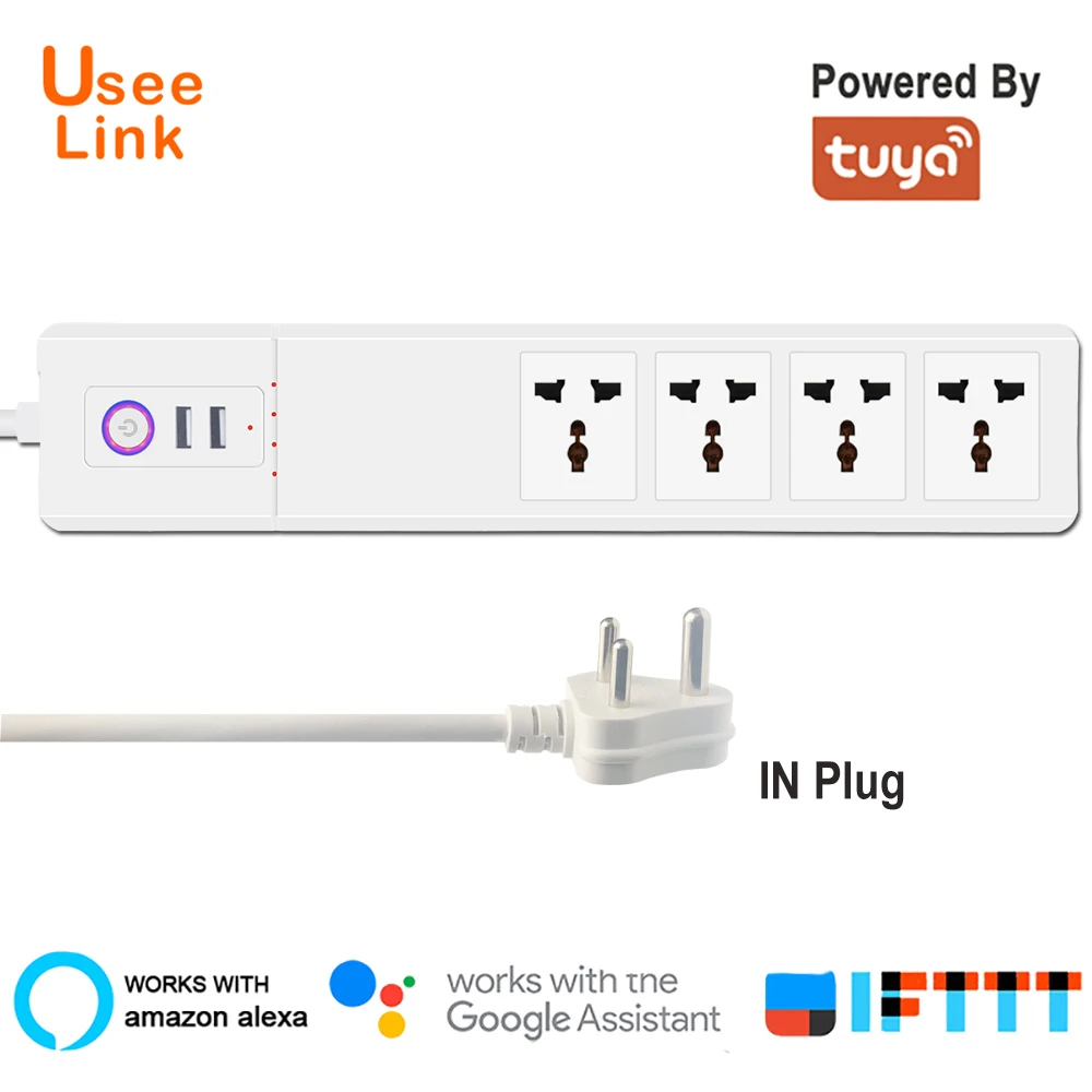 Умный удлинитель питания UseeLink с Wi Fi универсальные розетки USB разъемами