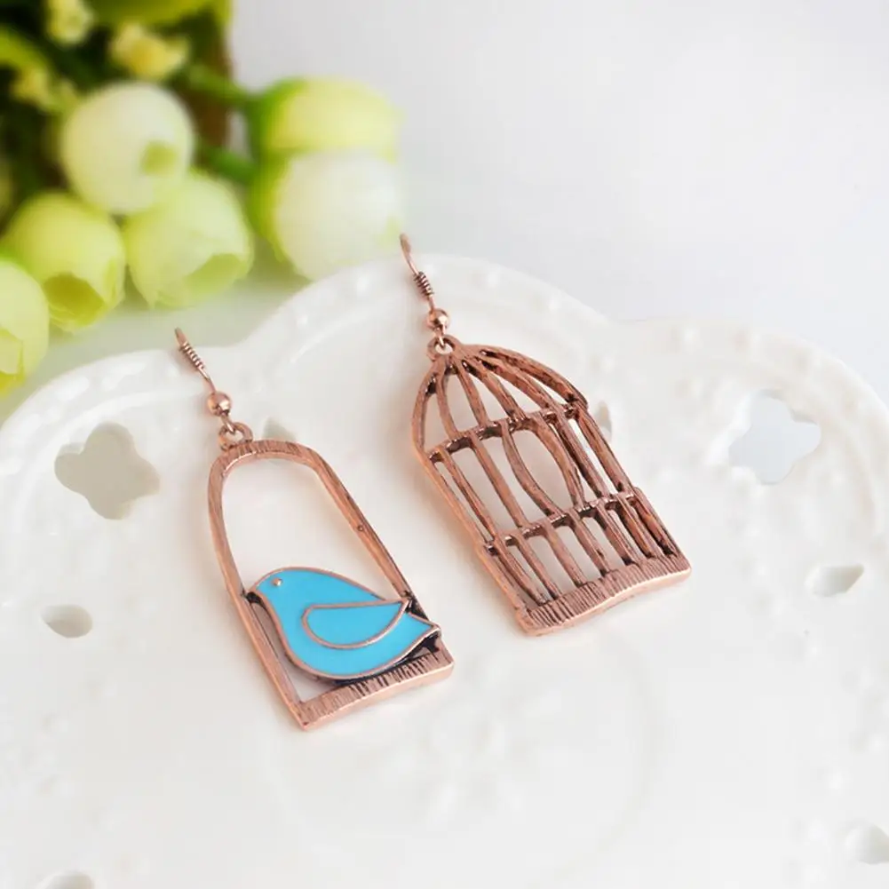Креативная клетка для птиц сплав подвеска Женский крючок висячие серьги