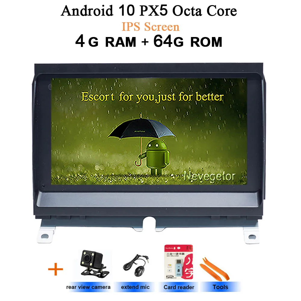 64 ГБ Android 10 автомобильный DVD мультимедиа для Land Rover Discovery 3 LR3 L319 2004~ 2009 с радио gps навигацией стерео WiFi BT - Цвет: IPS 4G-Rear Camera