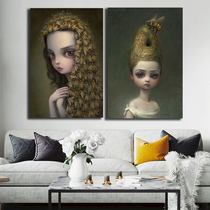 Современный Марк Райден настенный художественный принт на портрет холст