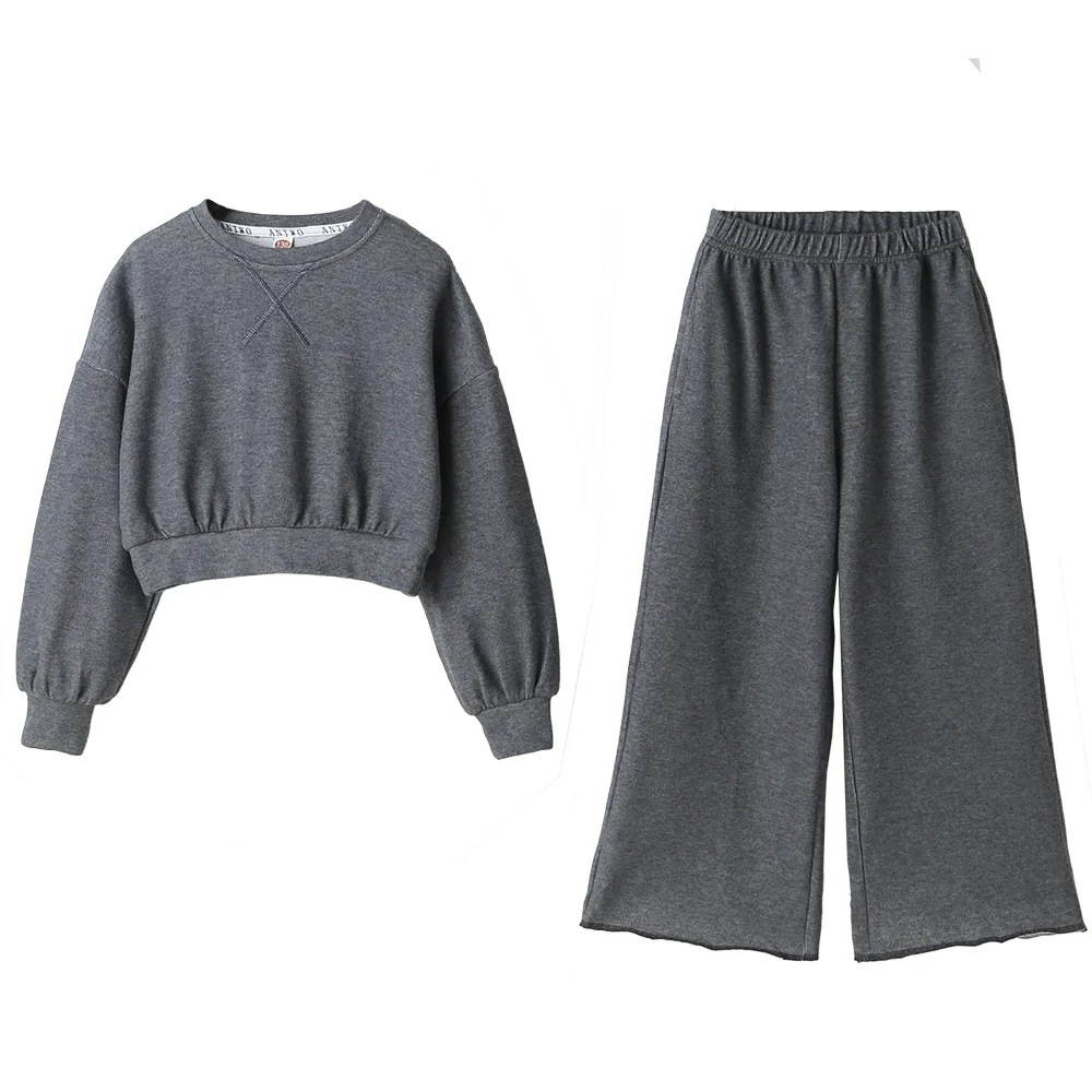 

Fashion Children's Sports Suit Girls 2-piece Set Long-sleeved Clothing Baby Outdoor Set Teenagers Tennis Clothing Fashion 2021