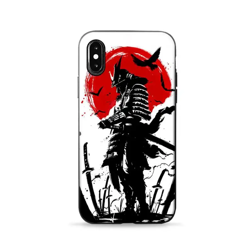 

Japan The samurai Ninja Phone Case for iPhone 7 8 11 12 Pro X XS Max XR Samsung A S 10 20 30 50 70 Plus pro mobile bags