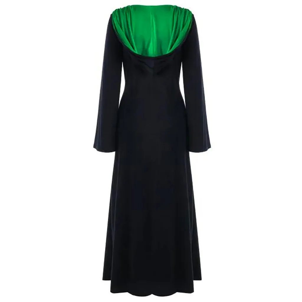Готическая пятнистая накидка Wicca Robe Witch Larp женские костюмы на Хэллоуин вечеринку