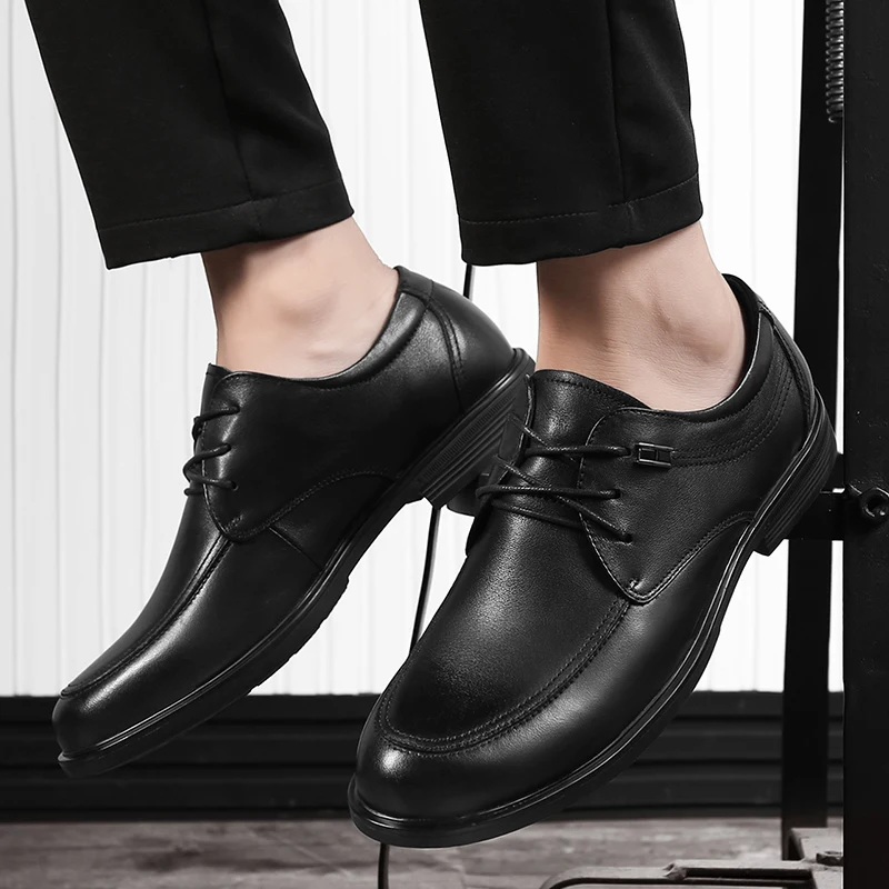 Туфли мужские из натуральной кожи Классические деловые кроссовки повседневные