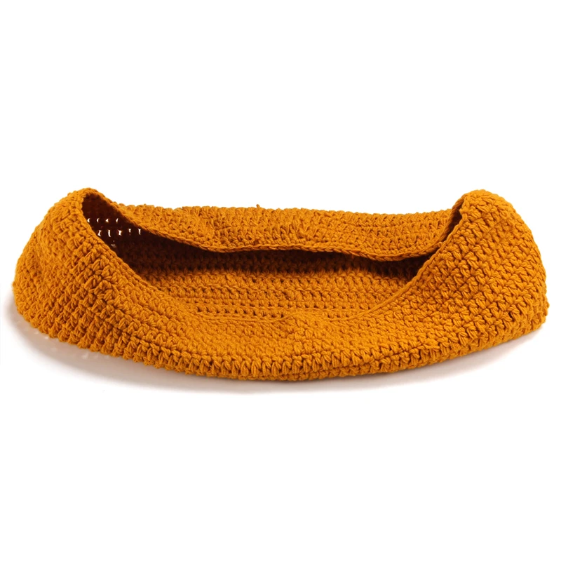 Cute Crochet Wool Sleeping Bags Newborn Baby Knitted Chunky Cocoon Swaddle Baby Pea Pod Photography Props Sleeping Bag