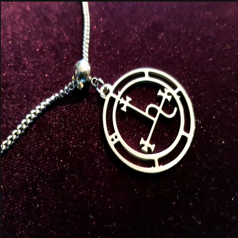 Подвеска Sigil of Lilith из нержавеющей стали демонолатный демонический демон